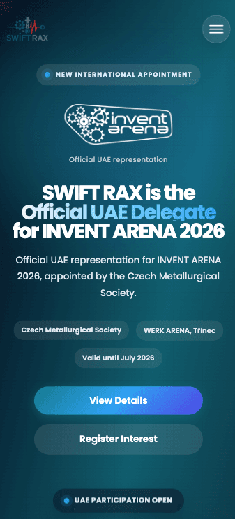 SwiftRax mobile website preview